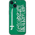 Saudi Arabia Flag Distressed iPhone 15 Plus Skin
